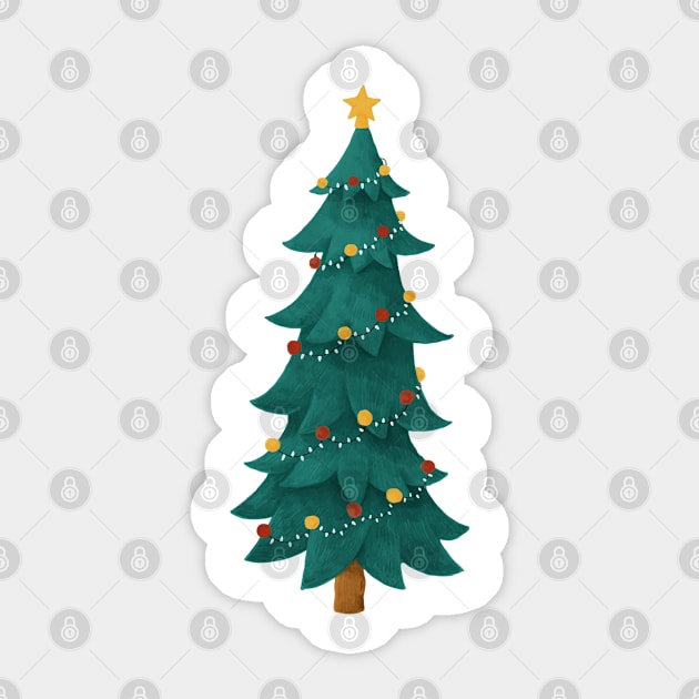 Christmas Tree Sticker by lmohib